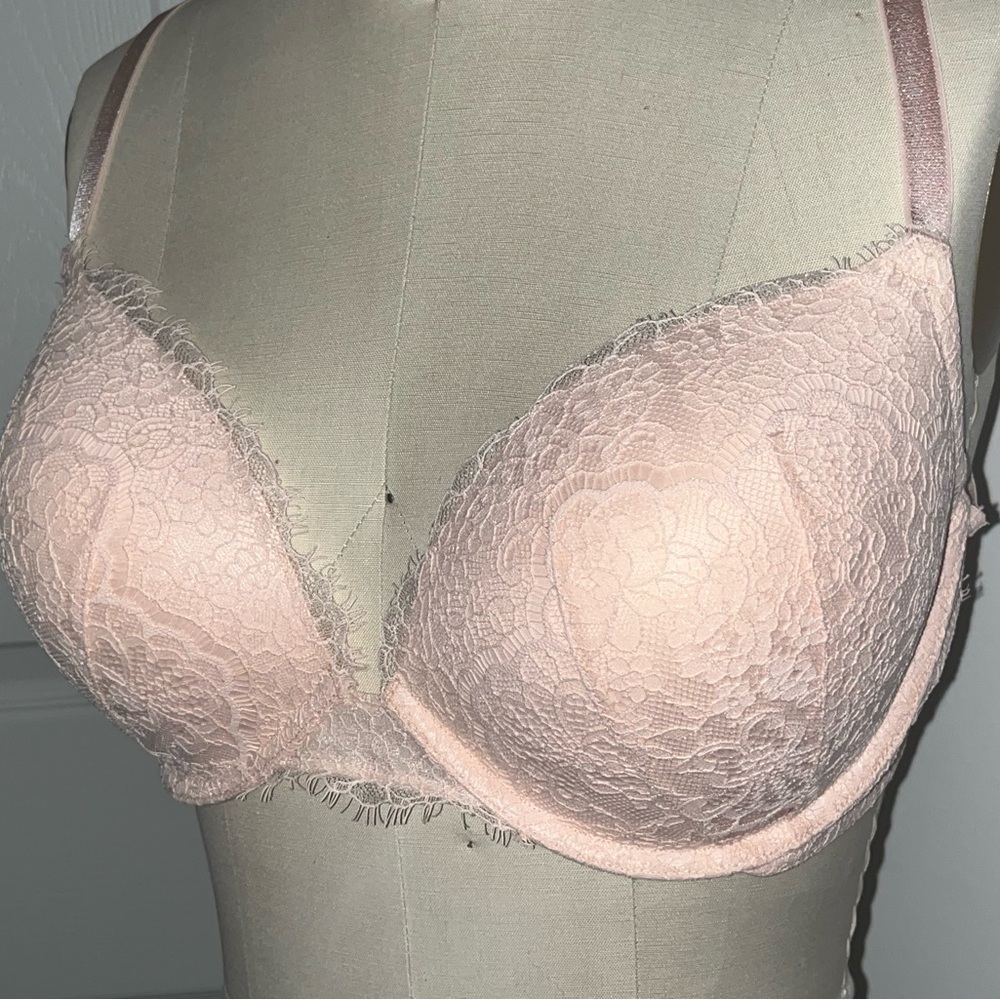 Dream Angels Push-up Underwire Bra in Blush Pink